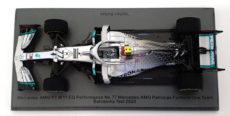 Spark 1/43 Scale S6451 - 2020 Mercedes AMG W11 V.Bottas Spain Test 2020