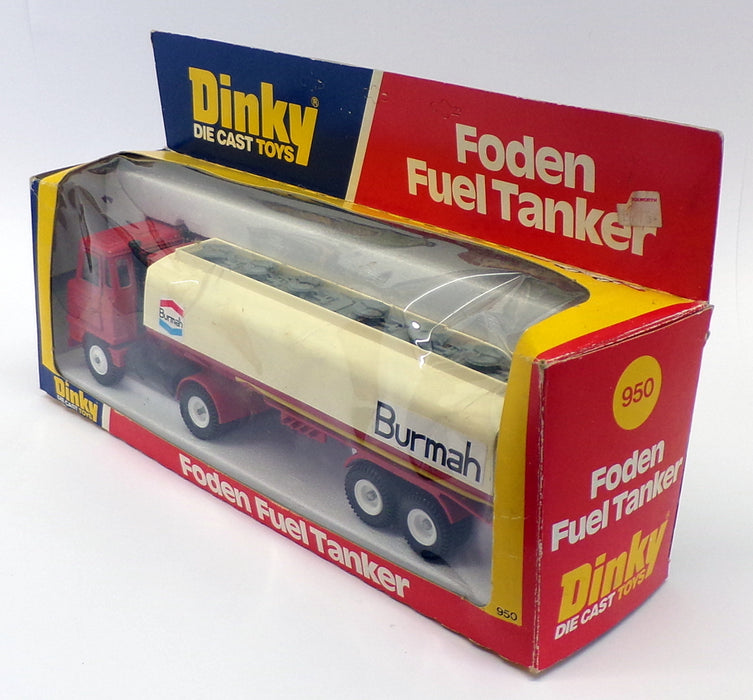 Dinky Toys Appx 25cm Long Diecast 950 - Foden Fuel Tanker - Red/White