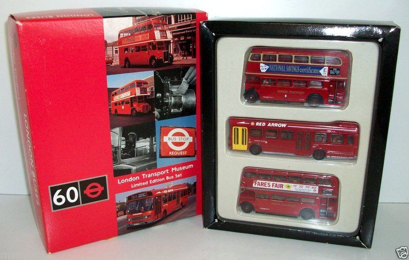 EFE 1/76 Scale - London Transport Museum Bus Set - RT / RM / Leyland National