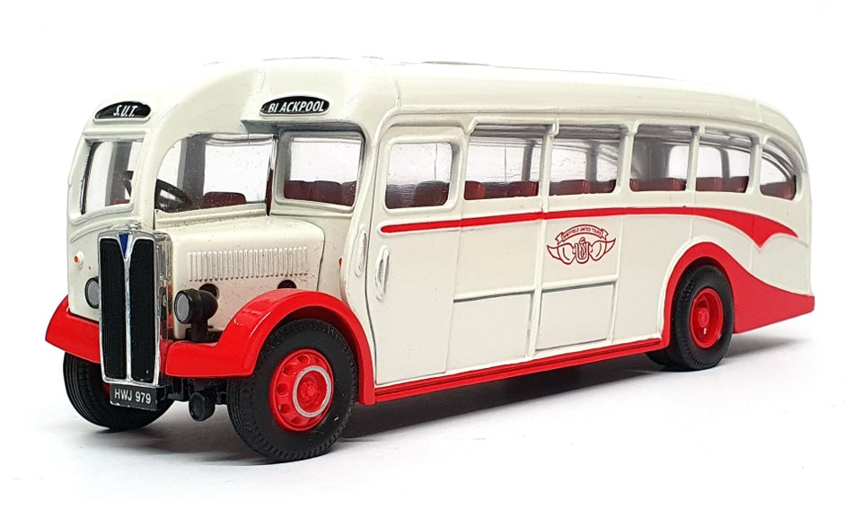 Corgi 1/50 Scale Diecast 97184 - AEC Regal Coach Sheffield - White/Red
