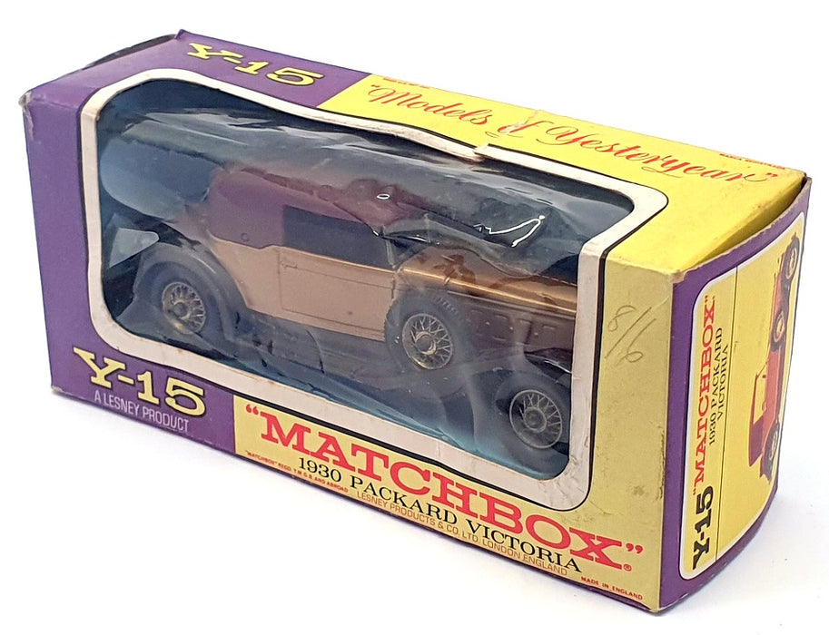 Matchbox Models Of Yesteryear Y-15 - 1930 Packard Victoria - Bronze/Maroon
