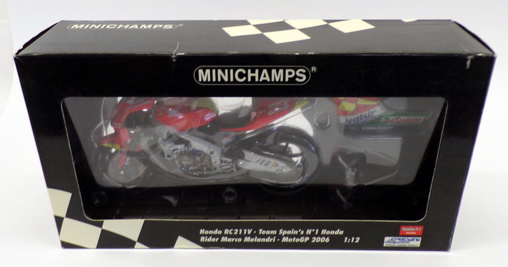 Minichamps 1/12 Scale 122 061033 - Honda RC211V M.Melandri MotoGP 2006