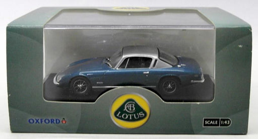 Oxford Diecast 1/43 Scale Model Car LE002 - Lotus Ellan Plus 2 - Blue Silver