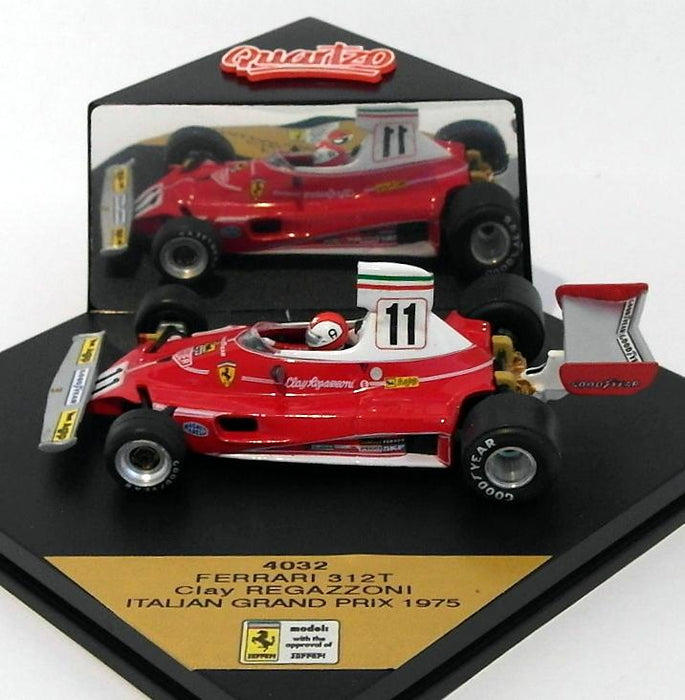 Quartzo 1/43 Scale 4032 - F1 Ferrari 312T Italian GP 1975 - #11 Clay Regazzoni