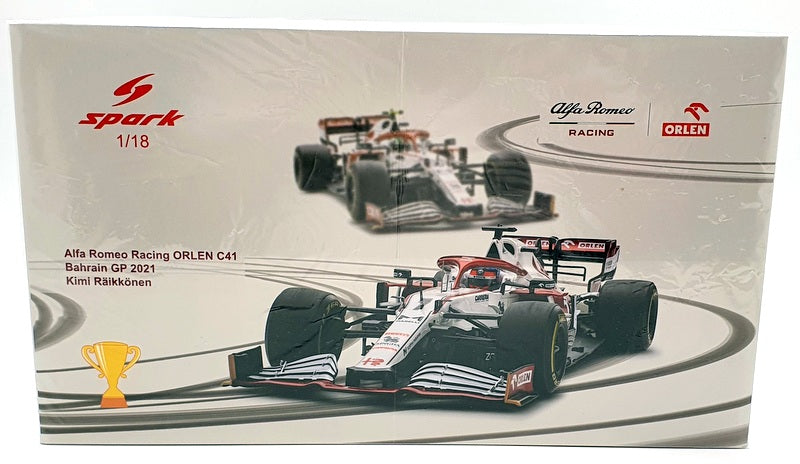 Spark Model 1/18 Scale 18S578 - Alfa Romeo Racing ORLEAN C41 #7 K.Raikkonen 2021