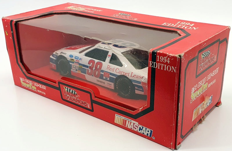 Racing Champions 1/24 09050 - 1994 Ford Stock Car #38 E.Sawyer Nascar - White