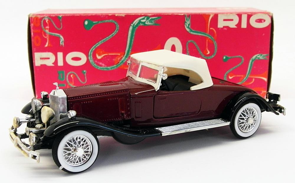 Rio 1/43 Scale Model Car 39 - 1931 Rolls Royce Phantom II - Maroon/White
