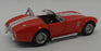 1965 Shelby Cobra 427 S/C - Red - Kinsmart Pull Back & Go Diecast Metal Model Car