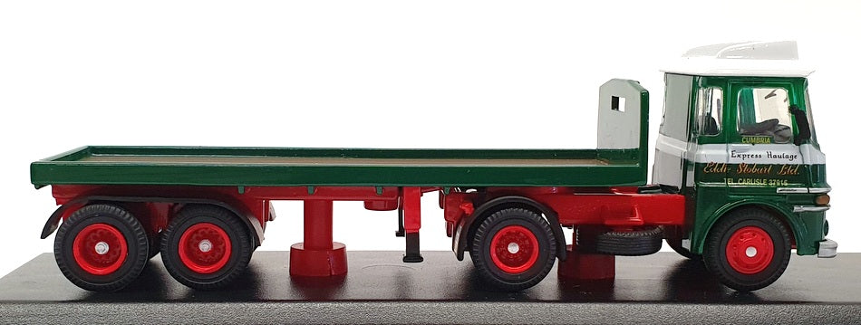 Oxford Diecast 1/76 Scale 76LV003 - ERF LV Flatbed Trailer Stobart - Green