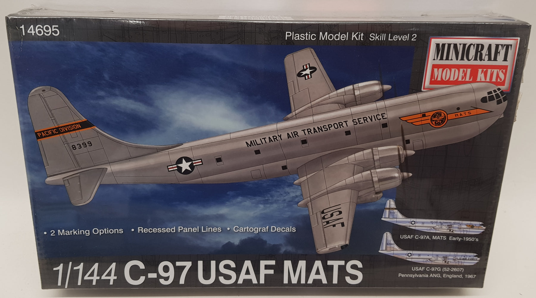 Minicraft Model Aircraft Kit 14695 - 1/144 Scale C-97 USAF MATS