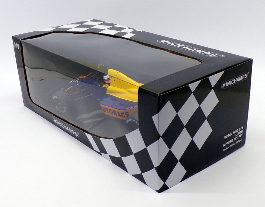 Minichamps 1/18 Scale 110 891504 - F1 Tyrrell Ford 018 - #4 J.Alesi 1989