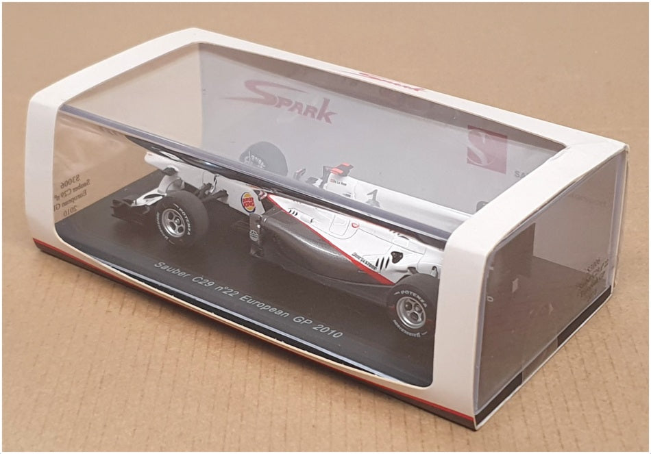 Spark 1/43 Scale S3006 - F1 Sauber C29 European GP 2010 #22 De La Rosa