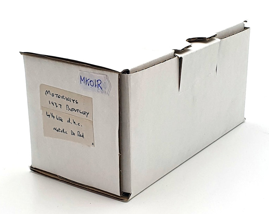 Motorkits 1/43 Scale Built Kit MK01R - 1937 Bentley 4-1/4L DHC - Metallic Dk Red