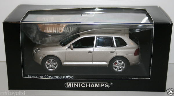 MINICHAMPS 1/43 SCALE 400061081 - PORSCHE CAYENNE TURBO 2002 - BEIGE METALLIC
