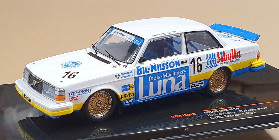 Ixo 1/43 Scale Diecast GTM152LQ - Volvo 240 #16 ETCC Monza 1984