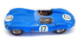 Provence Moulage 1/43 Scale Built Kit 14406 - Jaguar D Type Race Car - #17 Blue