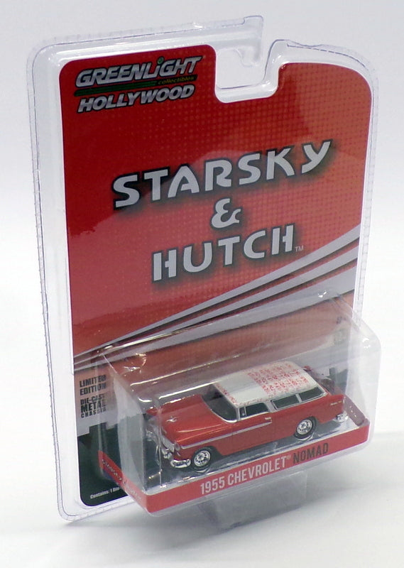 Greenlight 1/64 Scale 44855-A 1955 Chevrolet Nomad Starsky & Hutch - Red/White