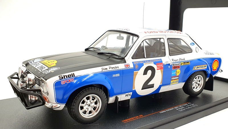 IXO 1/18 Scale 18RMC075A - Ford Escort MK1 RS 1600 #2 Safari 1973
