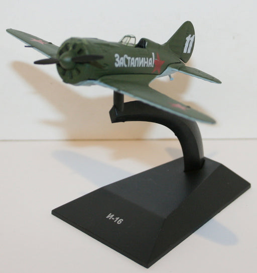 1:87 Scale Diecast Russian Fighter Plane Model - I-16 Soviet Air Force, USSR