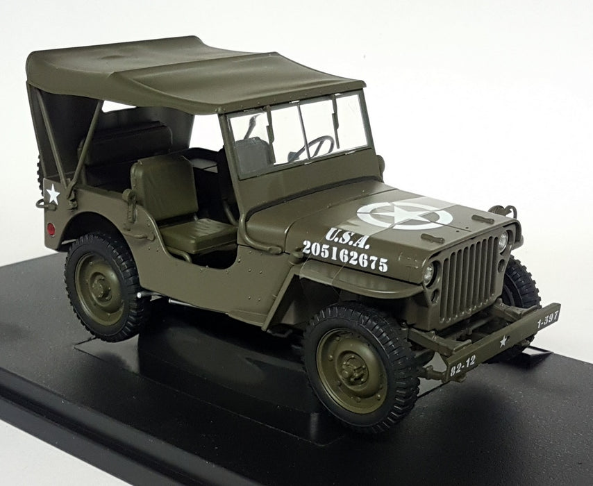 Welly 1/18 Scale Diecast - 18055H-W 1941 Jeep Willys MB Closed top US Army