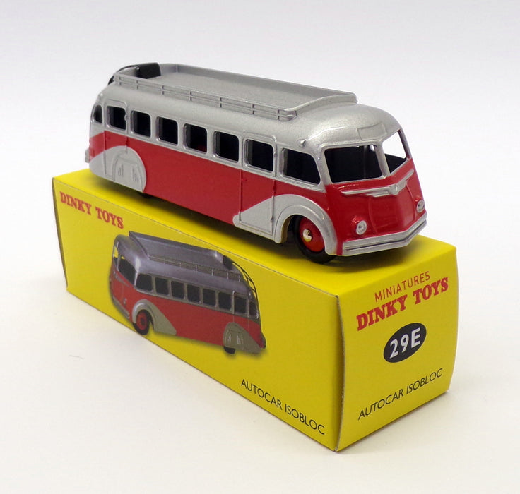 Atlas Editions Dinky Toys 29E - Autocar Isobloc Bus - Red/Silver