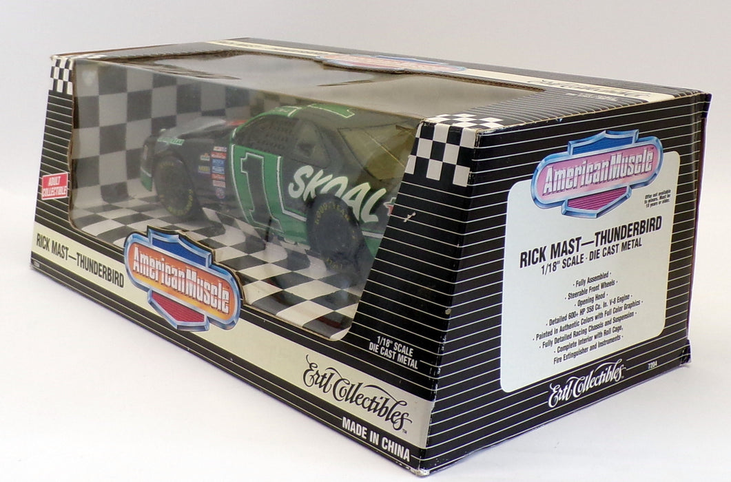 Ertl 1/18 Scale 7204 - Skoal Ford T-Bird Stock Car - #1 Rick Mast