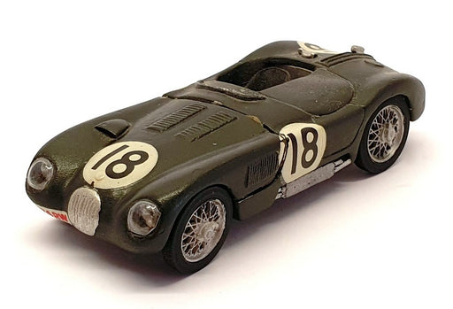 Unknown Brand 1/43 Scale Built Kit JA18G - Jaguar Race Car - #18 Green