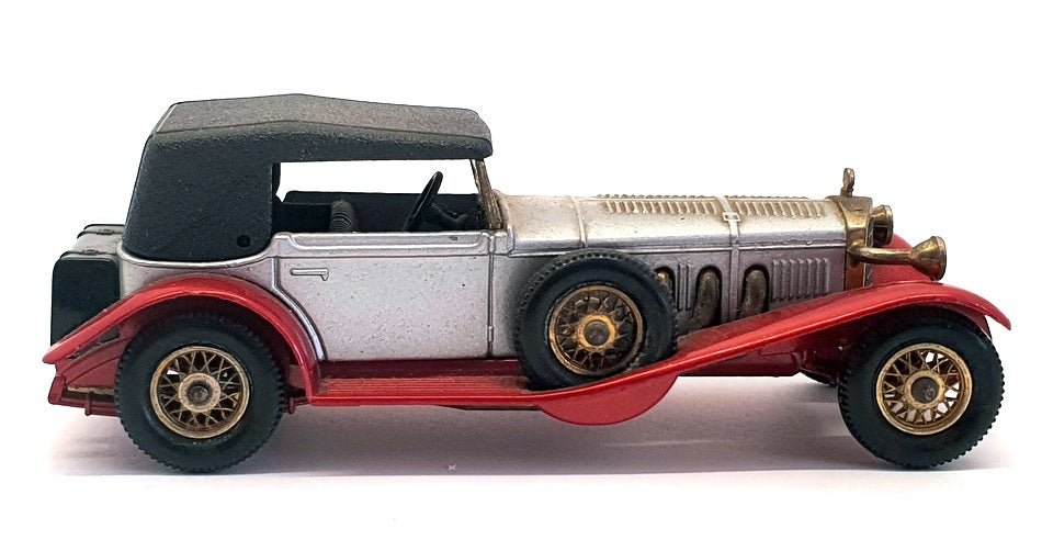 Matchbox Models Of Yesteryear Y-16 - 1928 Mercedes SS Coupe - Silver/Red/Black