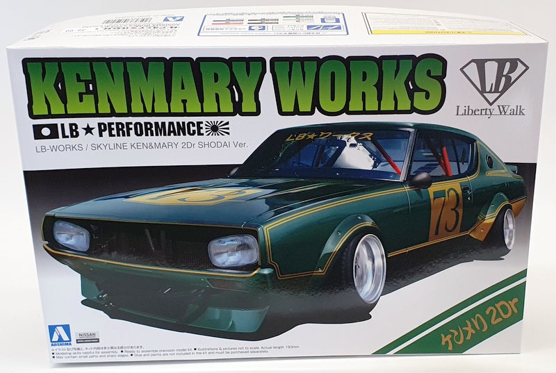 Aoshima 1/24 Scale Model Car Kit 2005SA - Skyline Ken & Mary Shodai Version.