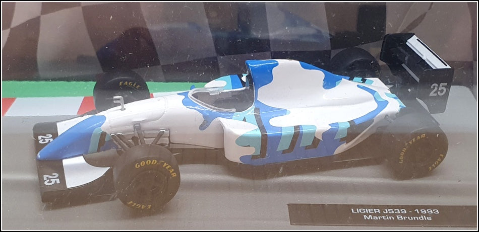 A collectible scale model Ligier JS21 from Altaya F1 A collectible scale model Ligier JS21 from Altaya F1