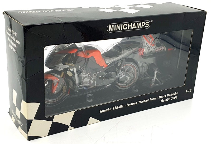 Minichamps 1/12 Scale 122 036333 - Yamaha YZR-M1 Fortuna Melandri 2003