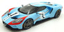 GT Spirit 1/18 Scale Resin US027 - 2020 Ford GT #1 Le Mans - Blue/White Stripe