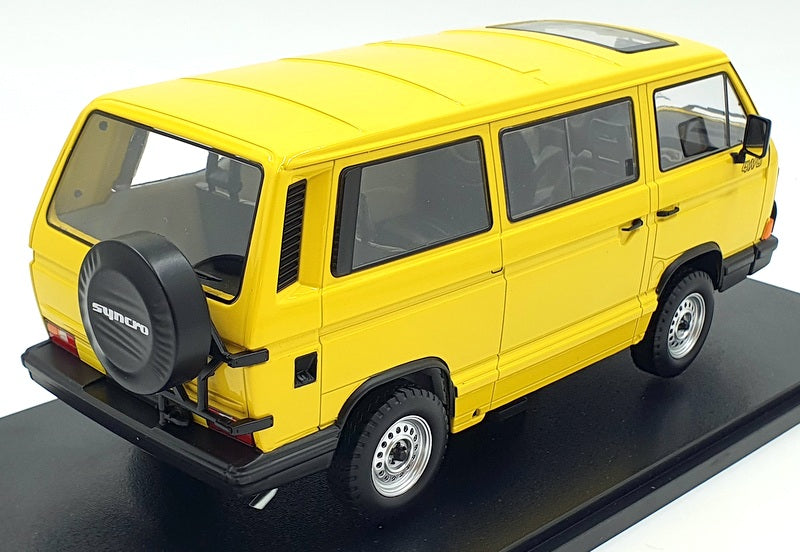 KK Scale 1/18 Scale Diecast KKDC180961 - VW Bus T3 Syncro 1987 - Yellow