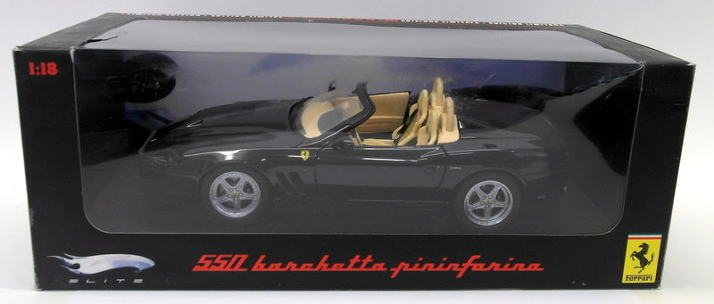 Hot Wheels 1/18 Scale Diecast - N2054 Ferrari 550 Barchetta Pininfarina Black