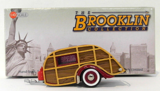 Brooklin 1/43 Scale BRK65  - 1947 Wesley Slumbercoach Woody Trailer Maroon