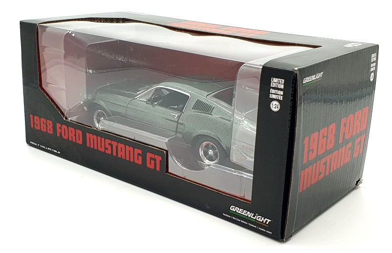 Greenlight 1/24 Scale 84038 - 1968 Ford Mustang Gt- Metallic Green