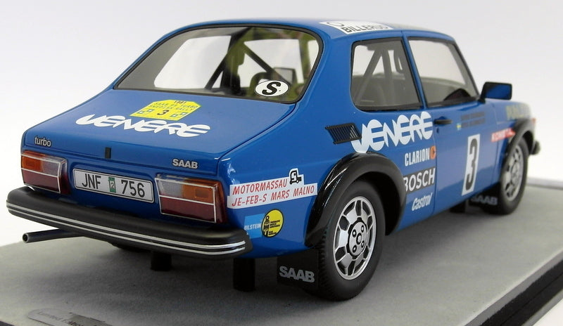 Tecnomodel 1/18 Scale T18-91D Saab 99 Turbo Swedish Rally 1981 #3 Blomqvist