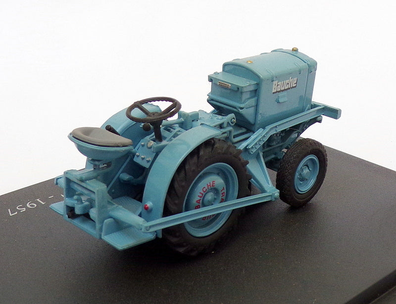 Hachette 1/43 Scale Model Tractor HT128 - 1957 Bauche "pousse-wagons - Blue