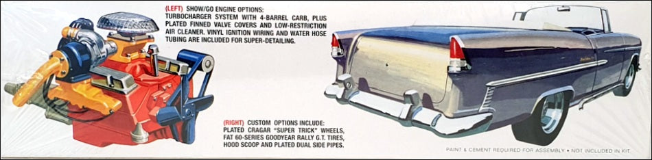 AMT Round 2 1/16 Scale AMT1134/06 - 1955 Chevrolet Bel Air Convertible