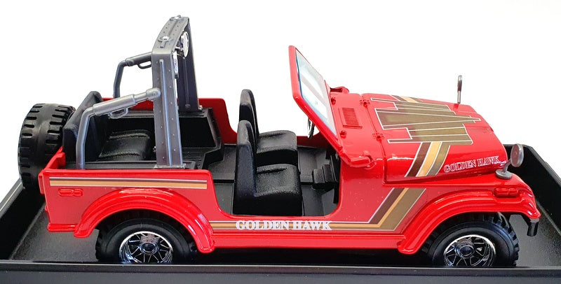 Burago 1/24 Scale Model Car 5007 - Jeep Wrangler "Golden Hawk" - Red