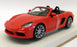 Burago 1/24 Scale Model Car 18-21087 - Porsche 718 Boxster - Orange