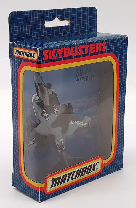 Matchbox Skybusters 1/64 Scale Aircraft SB-27 - Harrier Jet - Green/Grey