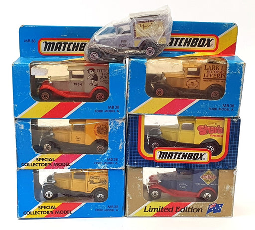 Matchbox Appx 8cm Long Diecast ST009 - Set Of 7 Assorted Vans