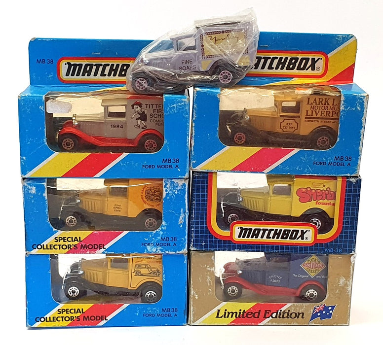 Matchbox Appx 8cm Long Diecast ST009 - Set Of 7 Assorted Vans