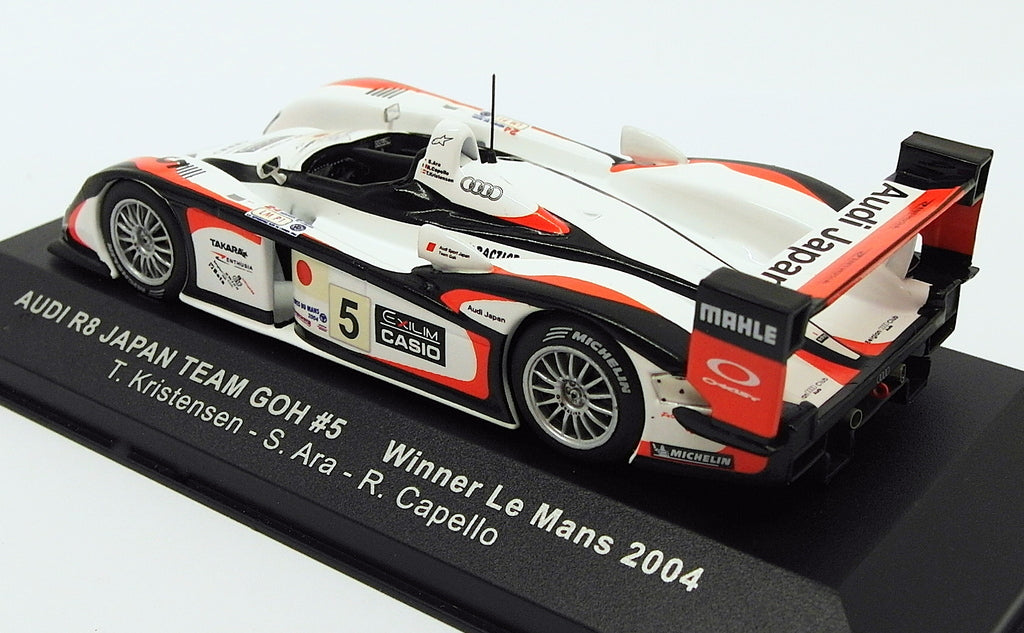 Ixo Models 1/43 Scale Diecast LM2004 - Audi R8 - #5 Winner Le Mans 2004