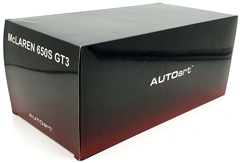 Autoart 1/18 Scale Diecast 81641 - McLaren 650S GT3 - Blue/Black Accents