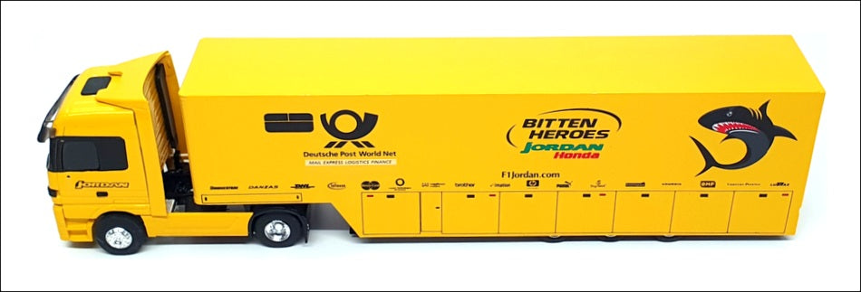 Eligor 1/43 Scale 112083 - Mercedes Benz Actros F1 Transporter Truck Jordan 2001