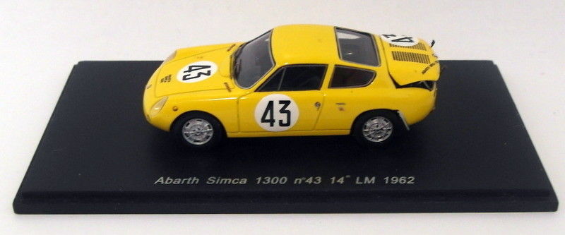 Spark Models 1/43 Scale - S1304 Abarth Simca 1300 #43 Le Mans 1962