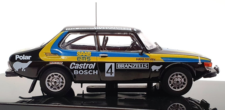 Ixo 1/43 Scale RAC299 - Saab 99 EMS 1st Swedish Rally 1977 - #4 Blomqvist/Sylvan