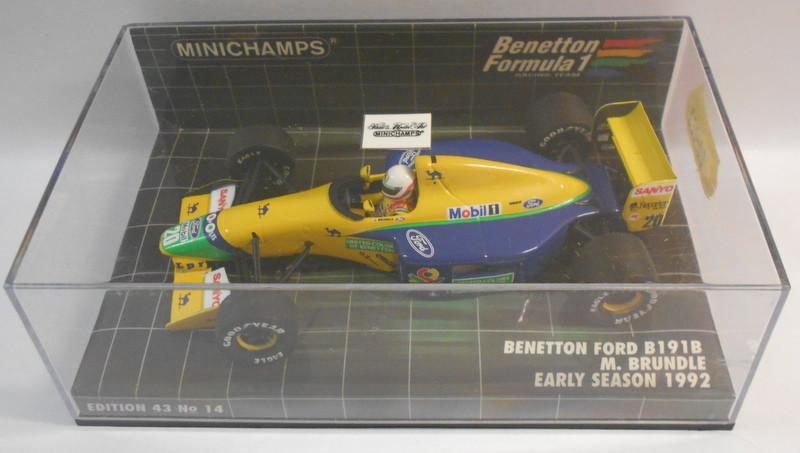 Minichamps F1 1/43 Scale - 400 920120 BENETTON FORD B191B EARLY SEASON M.BRUNDLE